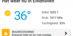 Trainingen tijdens tropische dagen